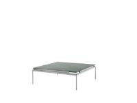 Billede af &Tradition Sett LN13 Coffee Table 100x100 cm - Dark Chrome Frame/Verde Guatemala Marble
