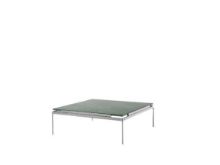 Billede af &Tradition Sett LN13 Coffee Table 100x100 cm - Dark Chrome Frame/Verde Guatemala Marble
