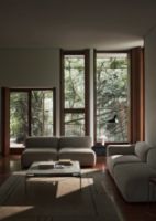 Billede af &Tradition Sett LN13 Coffee Table 100x100 cm - Dark Chrome Frame/Bianco Carrara Marble