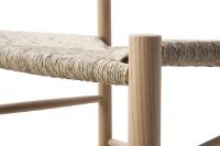 Billede af Fredericia Furniture 3239 J39 Mogensen Spisebordsstol SH: 46,5 cm - Lys Olieret Eg/Søgræs Flet 