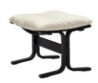 Billede af LK Hjelle Siesta Classic Fodskammel H: 45 cm - Black/Prescott Ivory