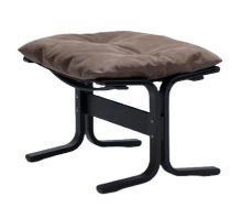 Billede af LK Hjelle Siesta Classic Fodskammel H: 45 cm - Black/Dunes Dark Brown