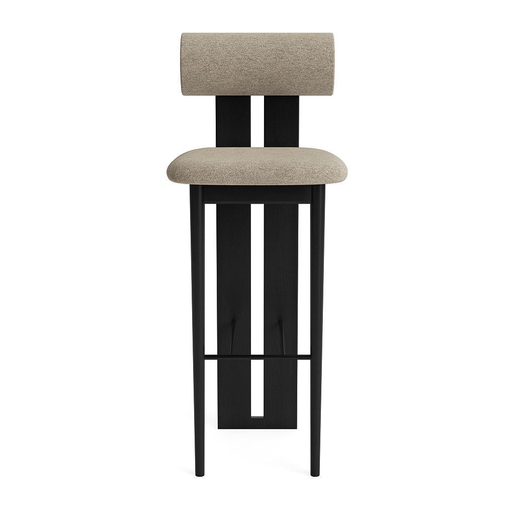 Billede af NORR11 Hippo Bar Chair SH: 75 cm - Black Oak/Barnum 03
