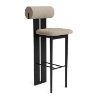 Billede af NORR11 Hippo Bar Chair SH: 75 cm - Black Oak/Barnum 03
