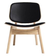 Billede af Ro Collection Pandora Lounge Sæde- og Rygpolstret SH: 39,1 cm - Soaped Oak/Standard Black