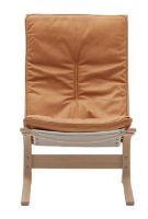 Billede af LK Hjelle Siesta Fiora Lænestol Høj SH: 43 cm - Nature/Vintage Cognac