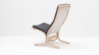 Billede af LK Hjelle Siesta Fiora Lænestol Høj SH: 43 cm - Nature/Vintage Black Soft