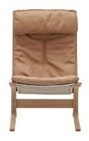 Billede af LK Hjelle Siesta Fiora Lænestol Høj SH: 43 cm - Nature/Hemsen Anilin Sand