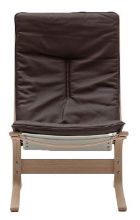 Billede af LK Hjelle Siesta Fiora Lænestol Høj SH: 43 cm - Nature/Hemsen Anilin Brown