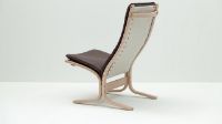 Billede af LK Hjelle Siesta Fiora Lænestol Høj SH: 43 cm - Nature/Hemsen Anilin Brown