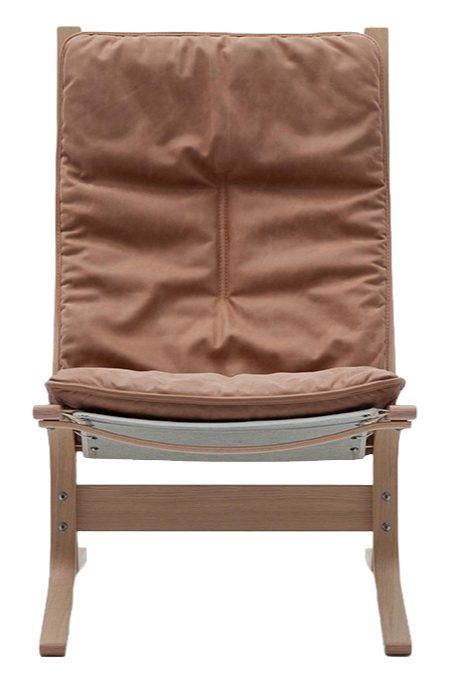 Billede af LK Hjelle Siesta Fiora Lænestol Høj SH: 43 cm - Nature/Dunes Camel