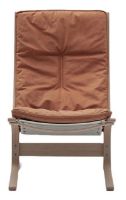 Billede af LK Hjelle Siesta Fiora Lænestol Høj SH: 43 cm - Nature/Dunes Cognac