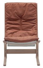 Billede af LK Hjelle Siesta Fiora Lænestol Høj SH: 43 cm - Nature/Dunes Rust