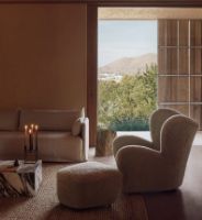 Billede af Audo Copenhagen Den Trætte Mand Lænestol - Eg Natur/Sheepskin Honey