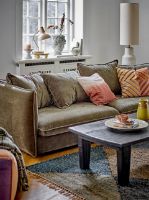 Billede af Bloomingville Austin 3 Pers. Sofa L: 228 cm - Velour/Grøn
