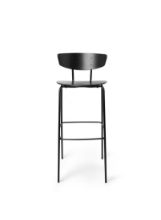 Billede af Ferm Living Herman Bar Chair H: 96 cm - Black Oiled Oak