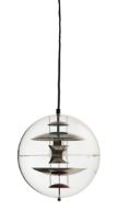 Billede af Verpan Verner Panton Globe Ø: 28 cm - Chrome/Red/Blue