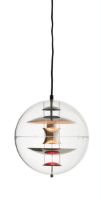 Billede af Verpan Verner Panton Globe Ø: 28 cm - Chrome/Red/Blue