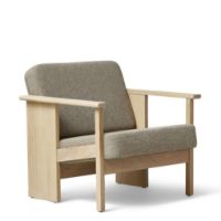 Billede af Form & Refine Block Lounge Chair SH: 39 cm - White Oak/Hallingdal 65
