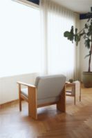 Billede af Form & Refine Block Lounge Chair SH: 39 cm - White Oak/Hallingdal 65
