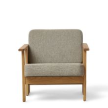 Billede af Form & Refine Block Lounge Chair SH: 39 cm - Oak/Hallingdal 65
