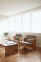 Billede af Form & Refine Block Lounge Chair SH: 39 cm - Oak/Hallingdal 65