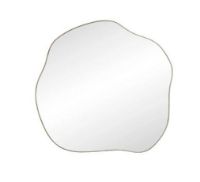 Billede af Nordal INCA Spejl Bølget 105x102 cm - Krom
