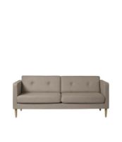 Billede af FDB Møbler Firhøj 2,5 Pers Sofa L: 198 cm - MLF26/Lysebrun