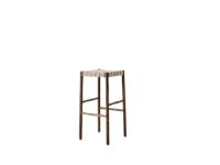 Billede af &Tradition TK8 Betty Bar Chair H: 76 cm - Smoked Oak/Natural Webbing