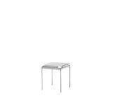 Billede af &Tradition Sett LN11 Side Table 40x40 cm - Dark Chrome Frame/Bianco Carrara Marble