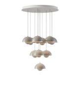 Billede af &Tradition Flowerpot VP10 Chandelier 10 Pendler - Grey Beige