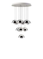 Billede af &Tradition Flowerpot VP10 Chandelier 10 Pendler - Chrome-Plated