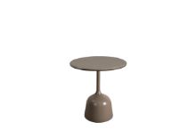 Billede af Cane-line Outdoor Glaze Sofabord Lille Ø: 45 cm - Taupe/Taupe Aluminium