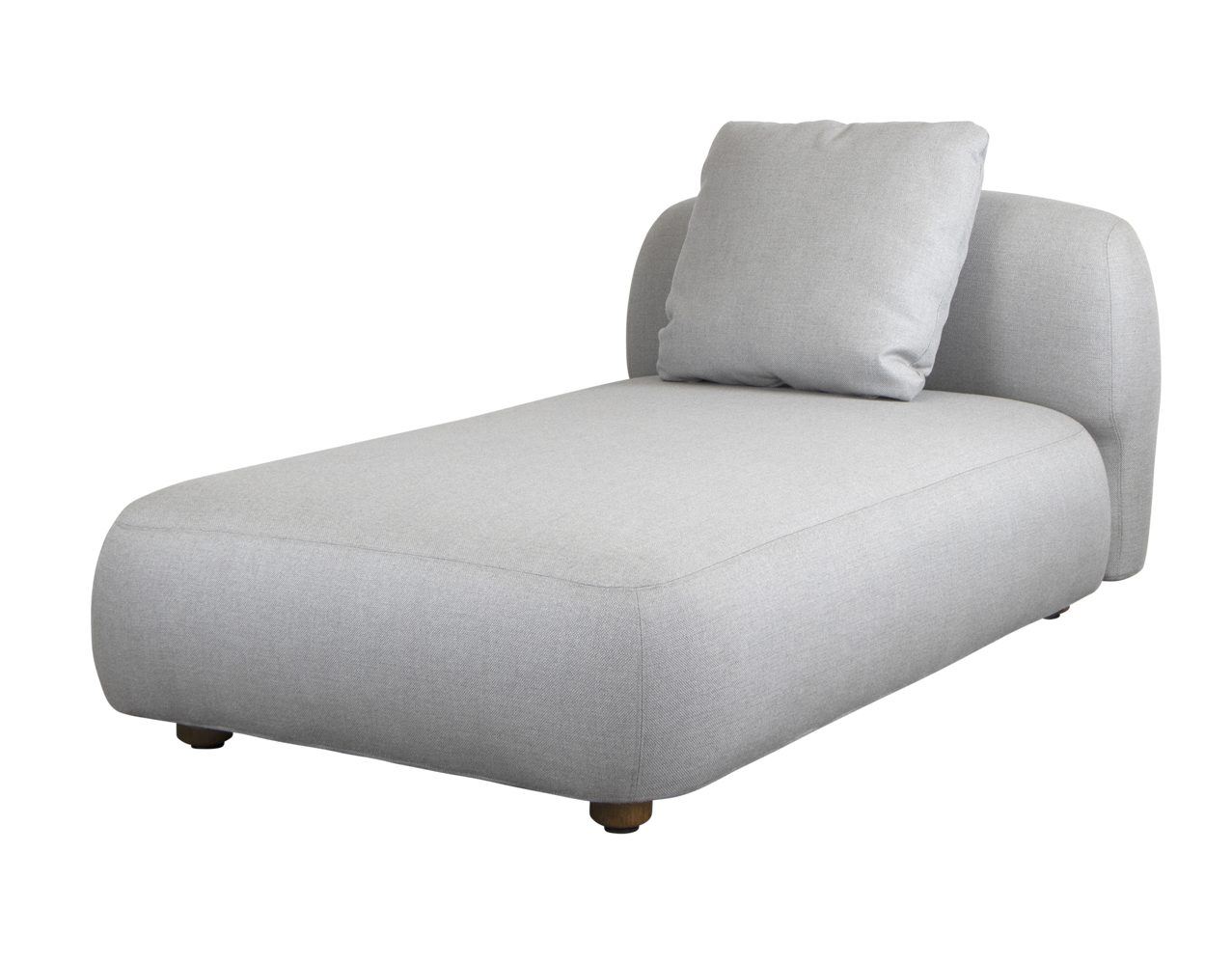 Billede af Cane-line Outdoor Capture Chaiselounge Modulsofa 100x165 cm - Light Grey 