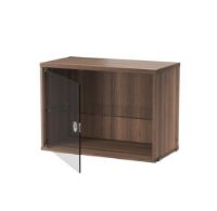 Billede af String Furniture Display Cabinet With Swing Glass Door 58x42 cm - Walnut