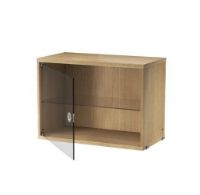 Billede af String Furniture Display Cabinet With Swing Glass Door 58x42 cm - Oak