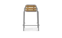 Billede af Normann Copenhagen Outdoor Vig Barstol 65 cm Robinia - Grå