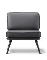 Billede af Fredericia Furniture 1711 Spine Lounge Suite Chair Petit - Læder Primo/Ask