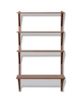 Billede af Fredericia Furniture BM29 Børge Mogensen Hylde m. Skriveplade H: 134 cm - Lakeret Valnød