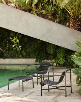 Billede af HAY Palissade Table Low + Lounge Chairs Low Havemøbelsæt - Anthracite