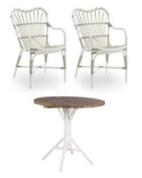 Billede af Sika-Design Margret Exterior Spisebordsstol SH: 47 cm - Dove White 