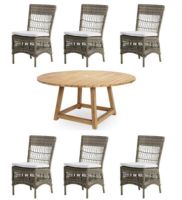 Billede af Sika-Design Marie og George Havemøbelsæt - Antique/Teak