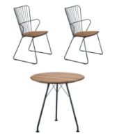 Billede af HOUE Circum og Paon Havemøbelsæt - Sort/Bambus