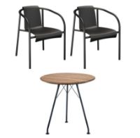 Billede af HOUE Circum og NAMI Havemøbelsæt - Sort/Bambus