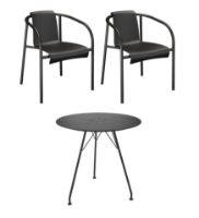 Billede af HOUE Circum og NAMI Havemøbelsæt - Sort/Aluminium