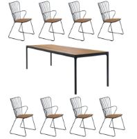 Billede af HOUE Four og Paon Havemøbelsæt - Sort/Aluminium