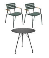 Billede af HOUE Circum og ReCLIPS Havemøbelsæt - Sort/Grøn