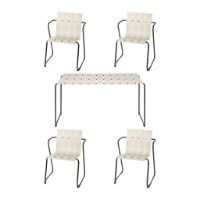 Billede af Mater Ocean Havebord 4 pers. L: 140 cm + Havestole Havemøbelsæt - Sand