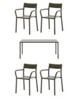 Billede af New Works May Havemøbelsæt - Dark Green