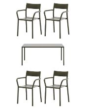 Billede af New Works May Havemøbelsæt - Dark Green